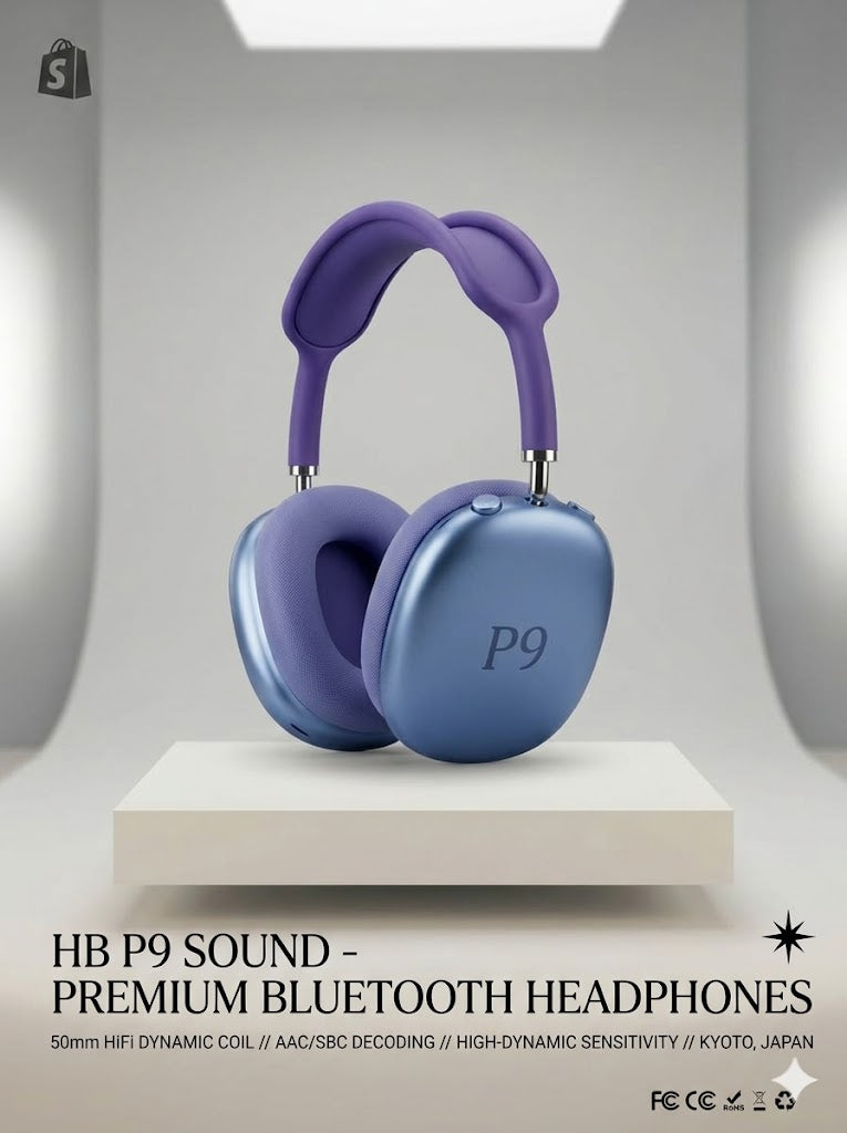 HB P9 Sound - Premium Bluetooth Wireless Headphones