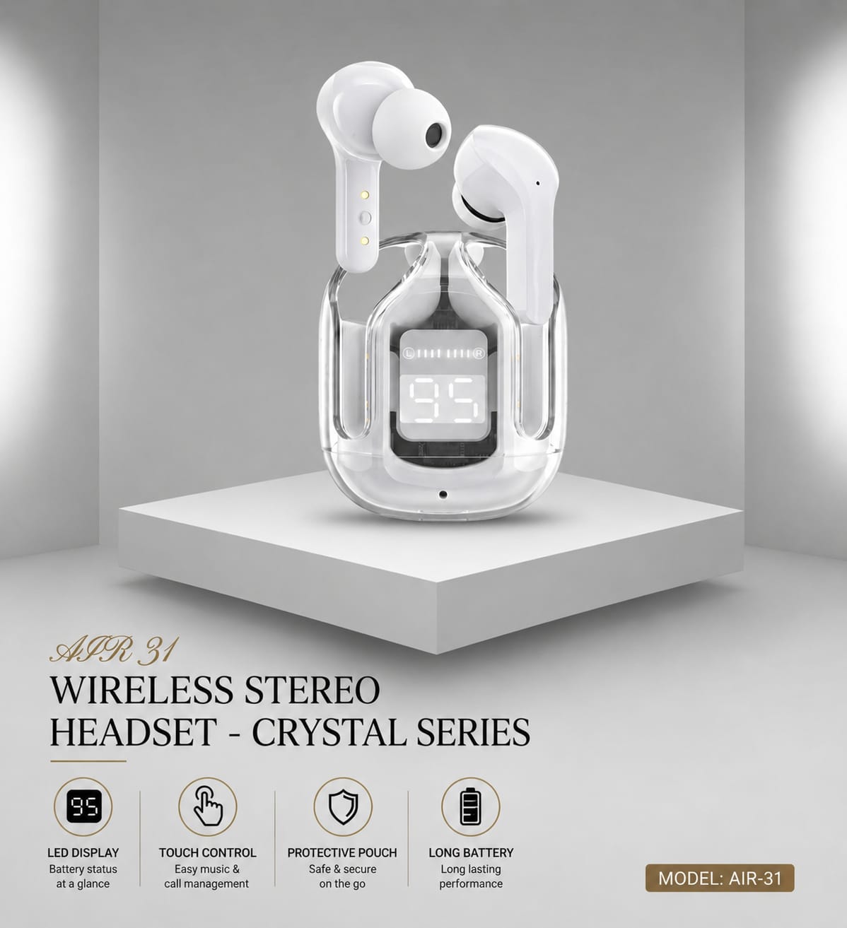 Air 31 Wireless Stereo Headsets
